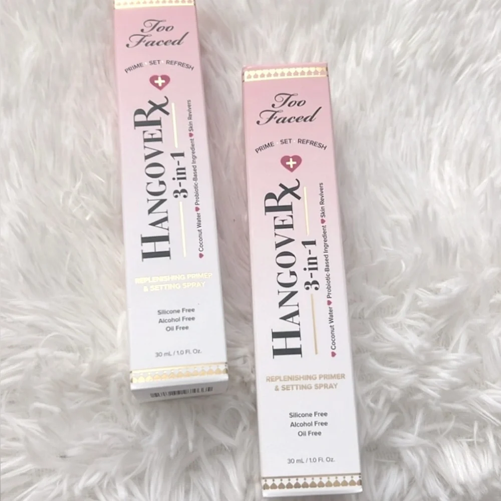 Too Faced HangoveRX 3-In-1 Replenishing Primer & Setting Spray NIB